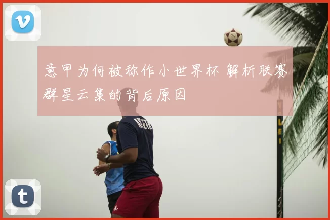 意甲为何被称作小世界杯 解析联赛群星云集的背后原因