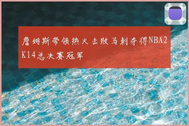 詹姆斯带领热火击败马刺夺得NBA2K14总决赛冠军